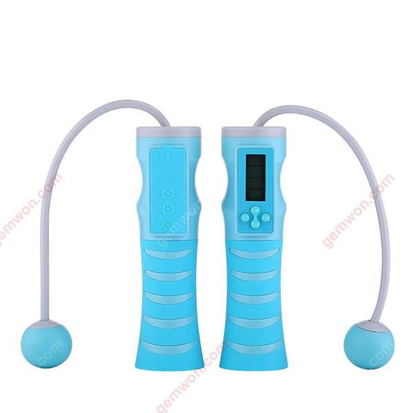 Decompression Music Jumping Rope Bluetooth Speaker Counting Jumping Rope Speaker Wireless Jumping Rope Bluetooth Speaker (Blue) Exercise & Fitness WD-XN