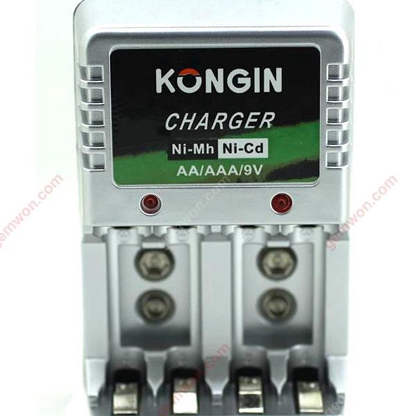 Battery Charger for AA / AAA / 9V / Ni-MH / Ni-Cd Battery Charger   US Charger & Data Cable KONGIN