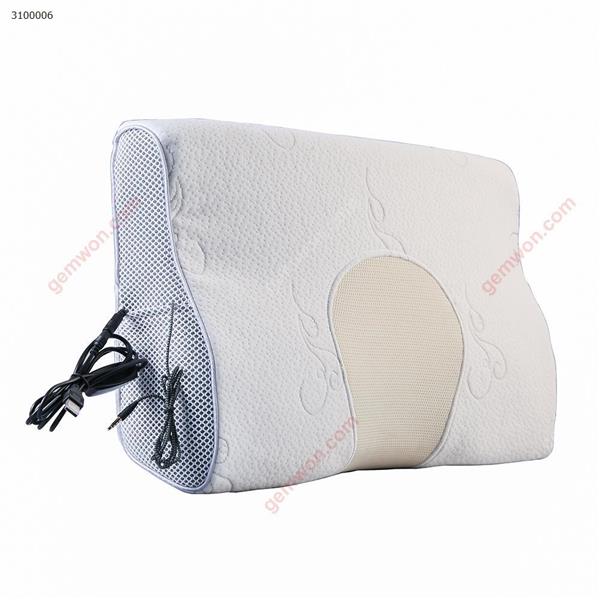 Graphene Heated Pillowmusic help sleeper，Butterfly Shaped Ergonomic Memory Foam Pillow Cervical Pillow,Orthopedic Designed Neck Pillows for Optimal Comfort and Neck Pain Relief Hypoallergenic Bed Pillow Personal Care LD-ZT-001