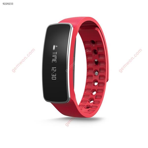H18 Smart Bracelet Bluetooth Wireless Sport Wristband Fitness Tracker Passometer（red） Smart Wear H18