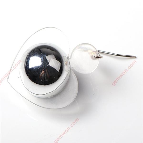 Heart-shaped  Of LED Luminous Earrings Luminous Earrings Couples Gifts Supplies Earrings Unisex (single white) Decorative light LED luminous earrings