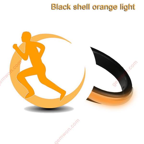 LED Luminous Shoes Clip Night Safety Shoe Light Warning Reflector Flashing Lights Bike Cycling Running Outdoor Sports(orange lamp black shell) Decorative light LED shoe clip