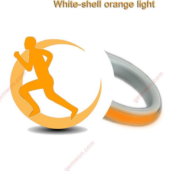 LED Luminous Shoes Clip Night Safety Shoe Light Warning Reflector Flashing Lights Bike Cycling Running Outdoor Sports(orange lamp white shell) Decorative light LED shoe clip
