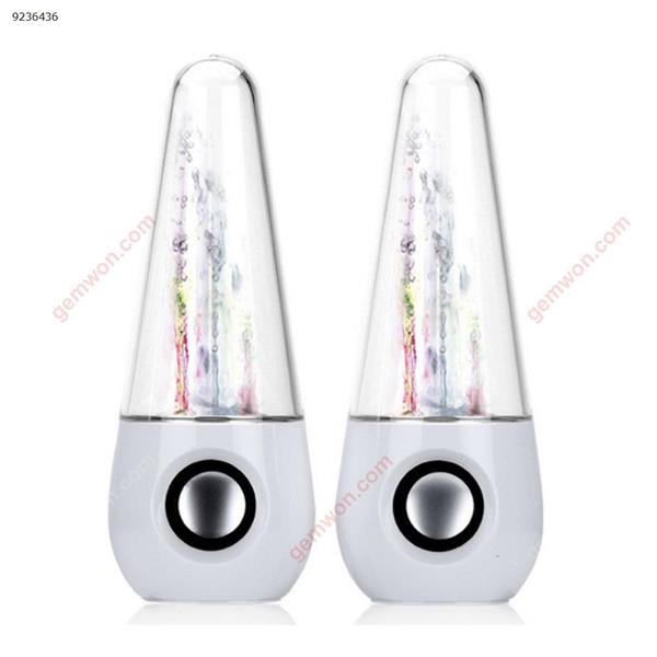 Water Dancing Speakers Light Show Water Music Fountain Speakers LED Crystal colorful USB Water Spray Speakers white Bluetooth Speakers N/A