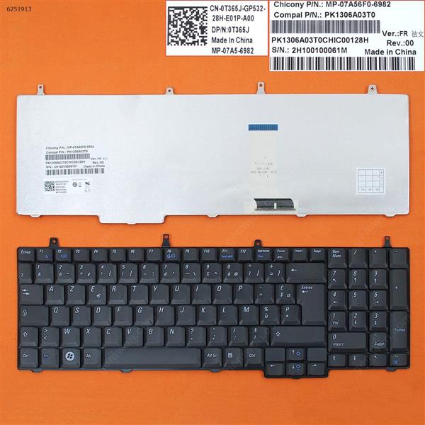 DELL Vostro 1710 1720 BLACK FR NSK-D820T 9J.N9182.20T Laptop Keyboard (OEM-B)