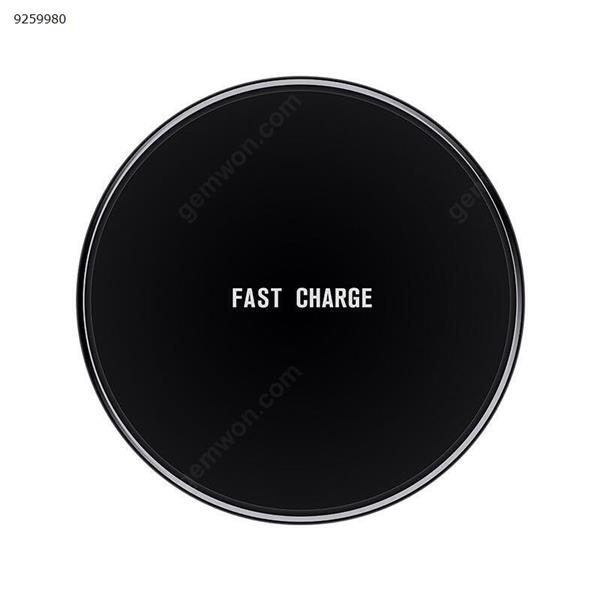 NEW ultrathin Wireless Charger for iPhone X 8 Plus 10W Wireless Charging for Samsung Galaxy S8 S9 S7 Edge Qi USB Wireless Charger Pad black Charger & Data Cable N/A