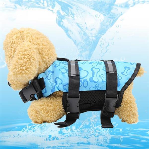 1PC Pet Dog Life Jacket Safety Clothes for Pet Dog Puppy Swimwear Pet Safety Swimsuit Dog Life Vest Swimming Suit L size blue Outdoor Clothing N/A
