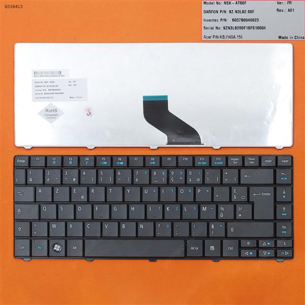 ACER TM8371 TM8471 /ACER E1-471 BLACK FR AT10F 9Z.N3L82.10F 6037B0051723 KB.I140A.239 Laptop Keyboard (OEM-B)