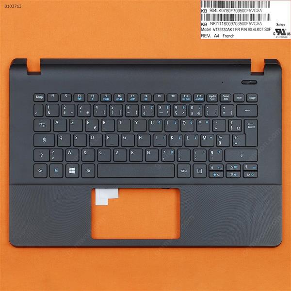 ACER V5-122P with FR Keyboard case Upper cover BLACK（Without touchpad） Cover N/A
