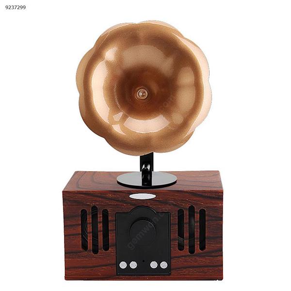 Wooden retro wireless Bluetooth speaker classic hands-free AUX input TF card music player fashion desktop speaker Bluetooth Speakers AS80