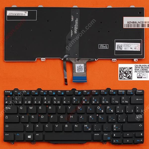 DELL Latitude E7250 BLACK (Backlit,For Win8) CA/CF N/A Laptop Keyboard (OEM-B)