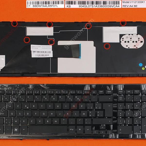 HP PROBOOK 4720S BLACK FRAME BLACK BE MP-09K16GB-4421 904GC07C0U 90.4GL07.S0U V112130BK1 Laptop Keyboard (OEM-B)