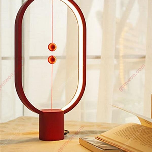 Smart balance magnetic half-empty switch LED lamp home life reading night light (plastic red models) Smart Gift G51806