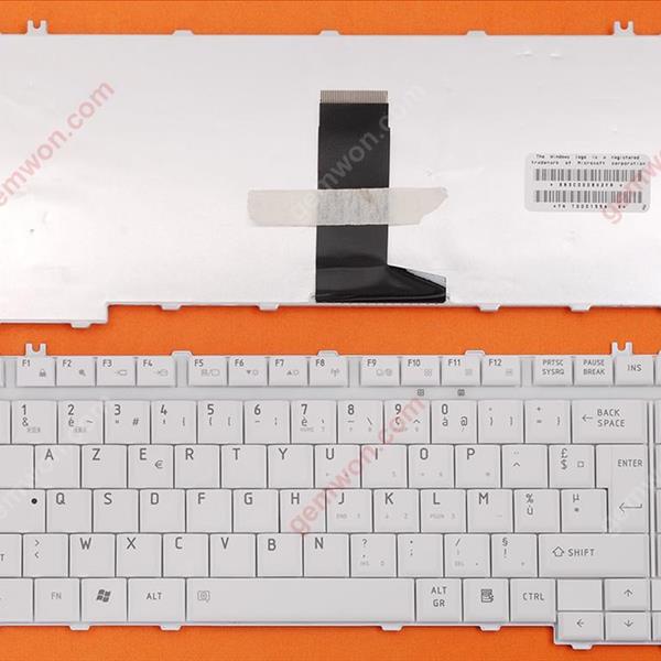 TOSHIBA A200 M200 WHITE FR N/A Laptop Keyboard (OEM-B)