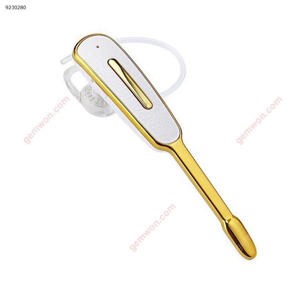 Wireless Bluetooth Earphone Handsfree Sport Stereo Headset For Samsung iPhone (White+Gold) Headset HM1000