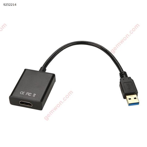 USB3.0 to HDMI Adapter Black with External  optical Drive（Without Audio Function） Audio & Video Converter N/A