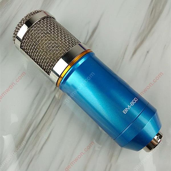 Capacitor microphone, diaphragm recording mic.Blue Bluetooth Speakers BM-800
