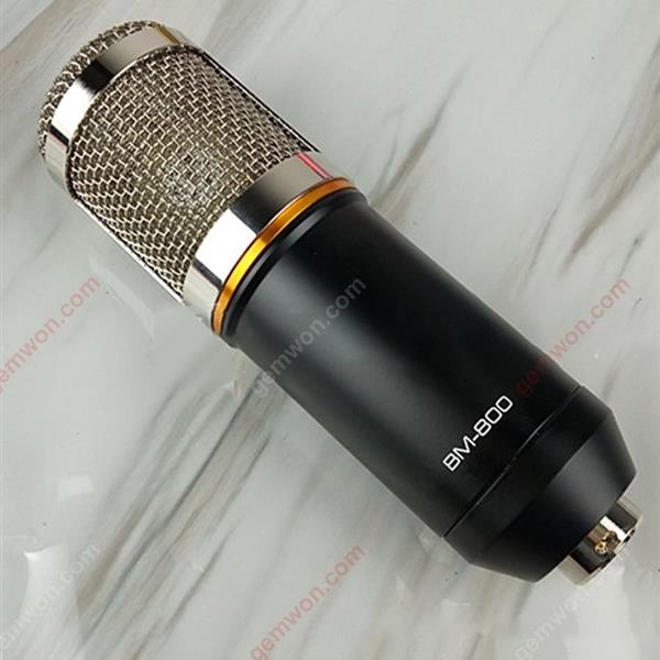 Capacitor microphone, diaphragm recording mic.Black Bluetooth Speakers BM-800