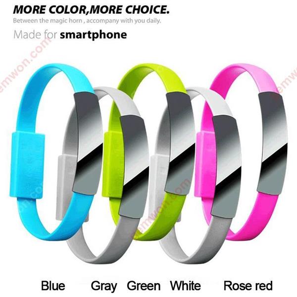 Android bracelet USB cable for iphone，22CM,Gray Charger & Data Cable N/A