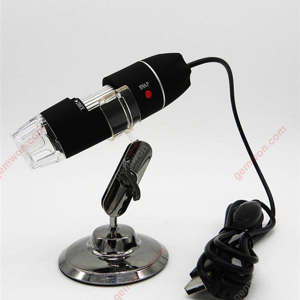 USB HD digital microscope,Zoom range:25x-200x,MAX Resolution:1600x1200,For WIN 8/10，MAC,VISTA,Black Camera U200X