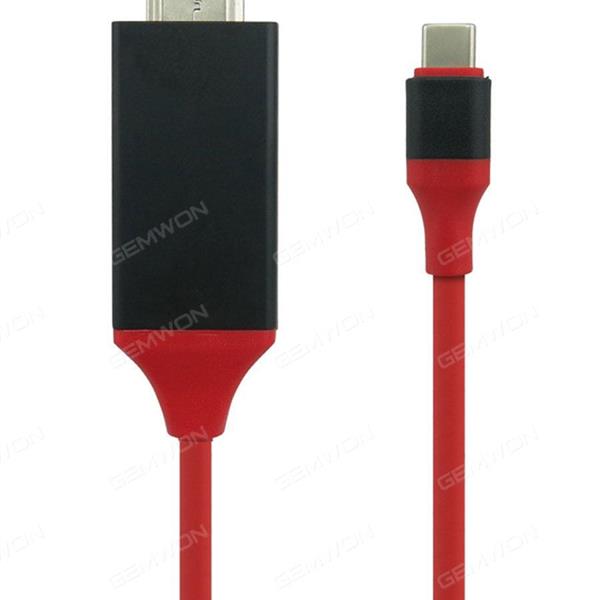 Type -c to  hdmi cable ，3.1 high definition switch,Red Charger & Data Cable N/A