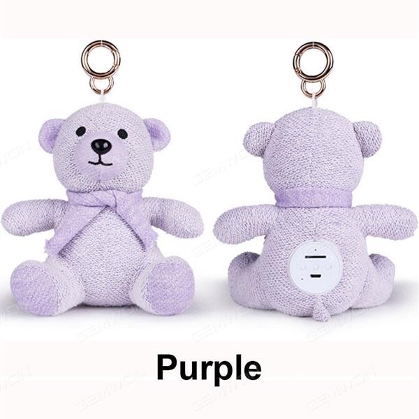 Small bear Bluetooth sound, Creative new cartoon puppet bear Bluetooth speaker card, Purple Bluetooth Speakers Small bear Bluetooth sound