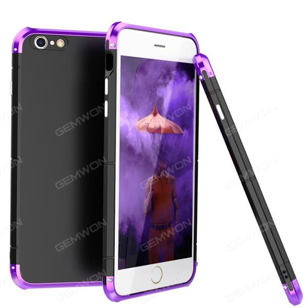 iphone 6 Metal cell phone shell,Personal creative anti drop mobile phone protection cover, Black purple Case iphone 6 Metal cell phone shell