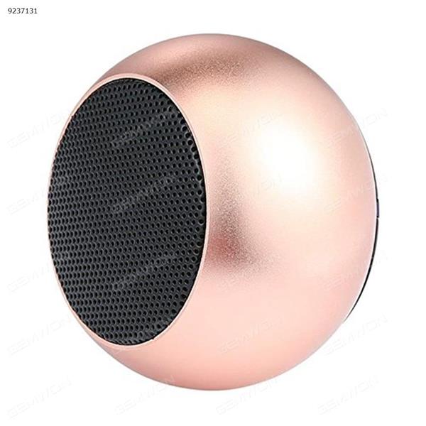 Wireless Bluetooth Speaker Mini Advanced with TWS - Real Wireless Stereo Technology for Stylish, Portable and Compact Sound System for Android and iOS, Aluminum Body, Crystal Clear and Loud Audio (Rose Gold) Bluetooth Speakers BM3D