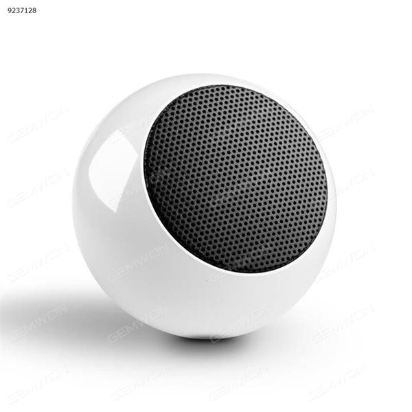 Wireless Bluetooth Speaker Mini Advanced with TWS - Real Wireless Stereo Technology for Stylish, Portable and Compact Audio System Available in Android and iOS, Aluminum Body, Crystal Clear and Loud Audio (White) Bluetooth Speakers BM3D