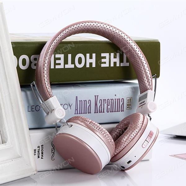 Smart Wireless Sports Headphones Bluetooth Headphones Music Headphones (Pink) Headset BT1604