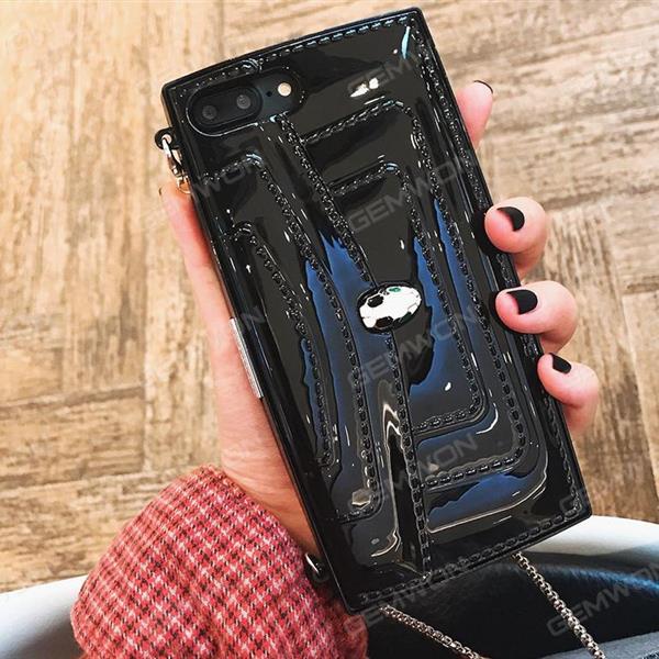 For iphone 6 plus case ,Single shoulder bag style,Leather material，Black Case IPHONE 6 PLUS