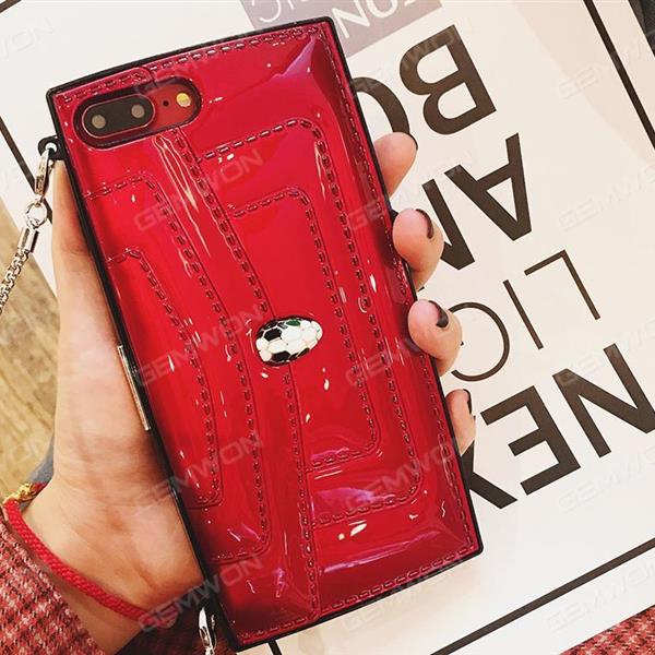 For iphone 6 case ,Single shoulder bag style,Leather material  ，Red Case IPHONE 6