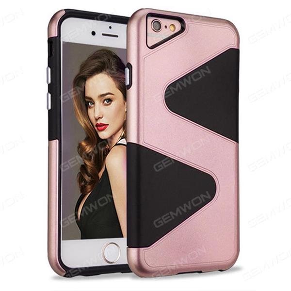 iphone 7 plus Shield shadow cell phone shell, Two in one anti dropping protective sleeve, Rose Gold Case iphone 7 plus Shield shadow cell phone shell