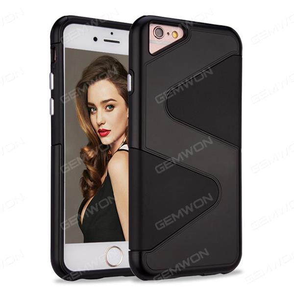 iphone 6 plus Shield shadow cell phone shell, Two in one anti dropping protective sleeve, Black Case iphone 6 plus Shield shadow cell phone shell