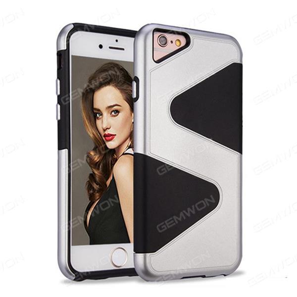 iphone 6 Shield shadow cell phone shell, Two in one anti dropping protective sleeve, Silvery Case iphone 6 Shield shadow cell phone shell