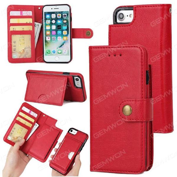 iphone 6 Lamb pattern cell phone shell, Two in one wallet mobile phone protective leather case, Red Case iphone 6 Lamb pattern cell phone shell