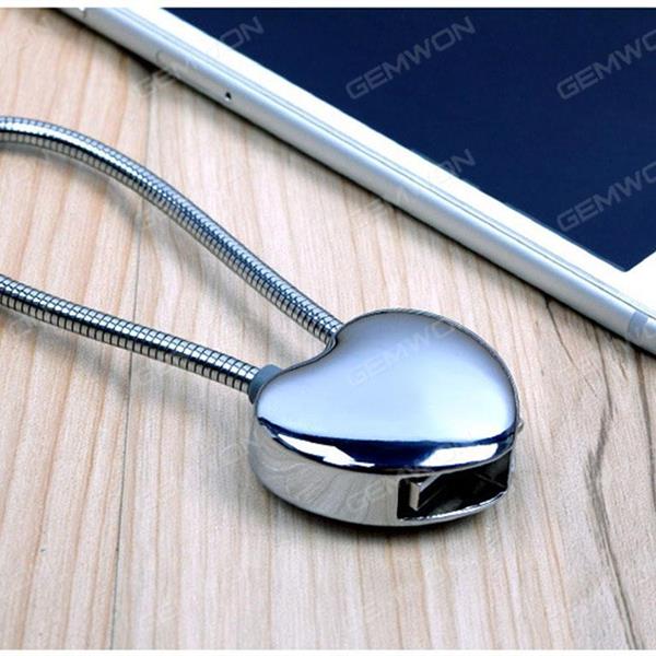 Love type keychain phone data cable for iPhone Silver Charger & Data Cable N/A