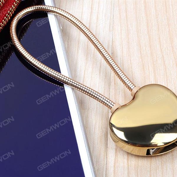 Love type keychain phone data cable for iPhone Gold Charger & Data Cable N/A