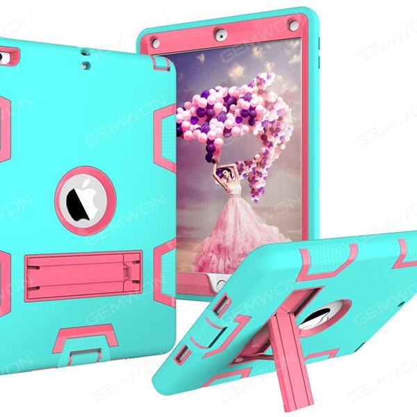 ipad 2/3/4 armor contrast color plate protector,anti-fall Plate and shell,mint green+rose red Case IPAD 2/3/4 ARMOR CONTRAST COLOR PLATE PROTECTOR