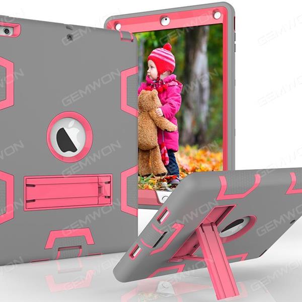 ipad mini1/2/3 armor contrast color plate protector,anti-fall Plate and shell,mint ,grey + rose red Case IPAD MINI1/2/3 ARMOR CONTRAST COLOR PLATE PROTECTOR