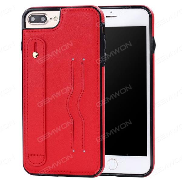 iPhone 6  Bracket mobile phone shell, Mobile phone shell with hand inserting card support, Red Case iPhone 6 Bracket mobile phone shell