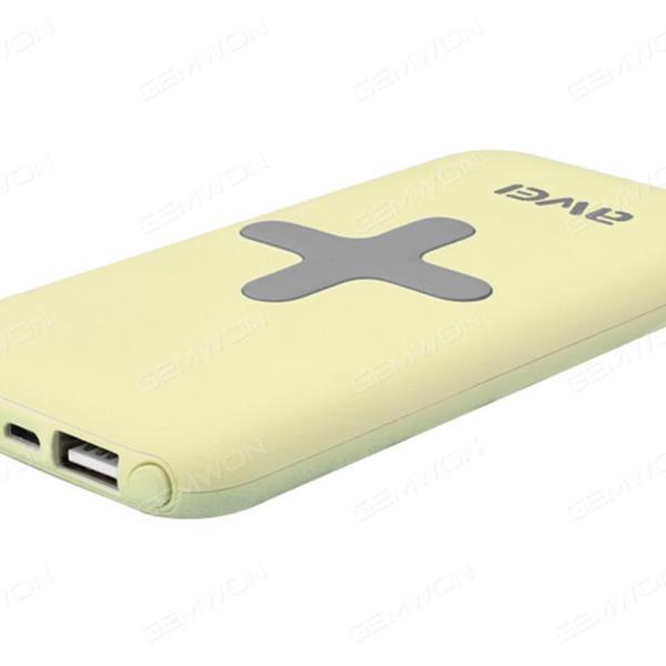 Input 5v-2A,2USB 5V-1A  5V-2A, Wireless output 5v-1A,7000MAh It also supports both wired and wireless output,Yellow Charger & Data Cable P98K