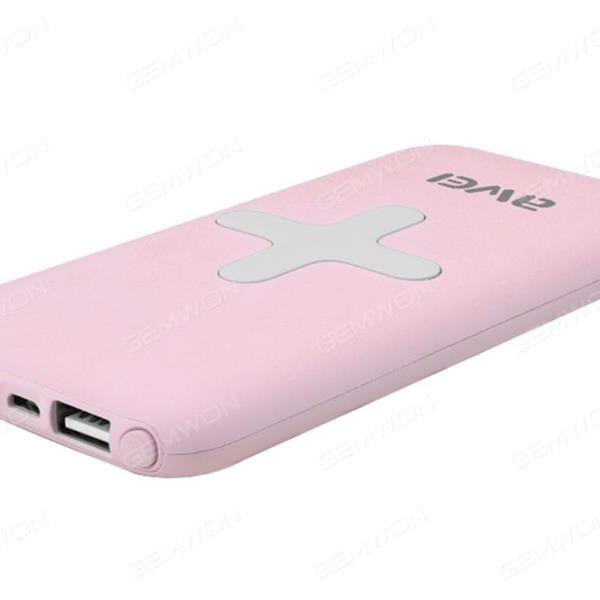 Input 5v-2A,2USB 5V-1A  5V-2A, Wireless output 5v-1A,7000MAh It also supports both wired and wireless output,Pink Charger & Data Cable P98K