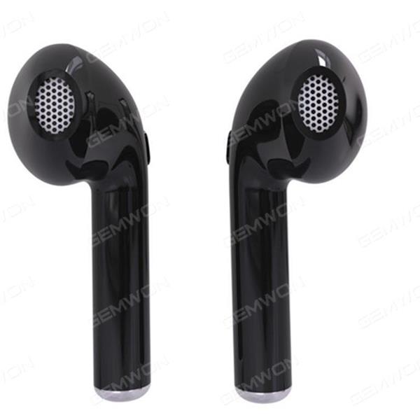HBQ I7 Bluetooth Earphones for phone call Sport Double-ear portable bluetooth Wireless Earbuds with Microphone for IPhone 7/ 7 plus/ 6/ 6s plus / Samsung galaxy S8 etc Smartphones Black Headset I7