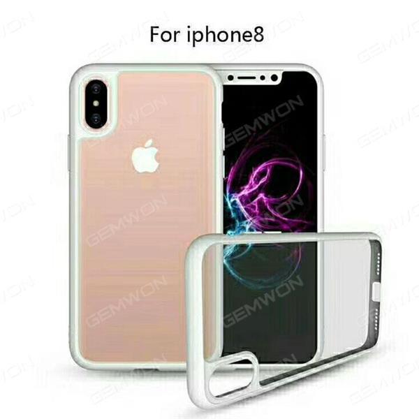 Material TPU case Protect for Iphone 8，White Case Iphone 8