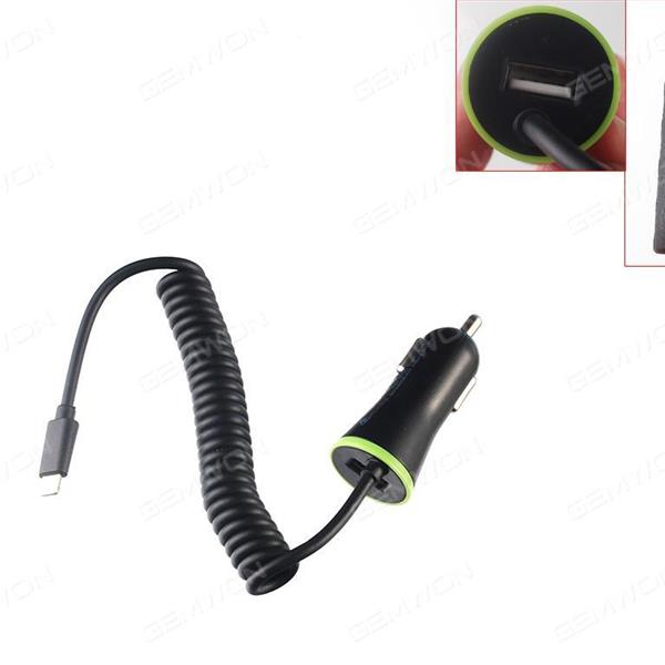 car charger with 1 USB 。cable for iphone 、android， 3.4A MP.in put 12v dc ,out put 5v 1A. black . Charger & Data Cable N/A