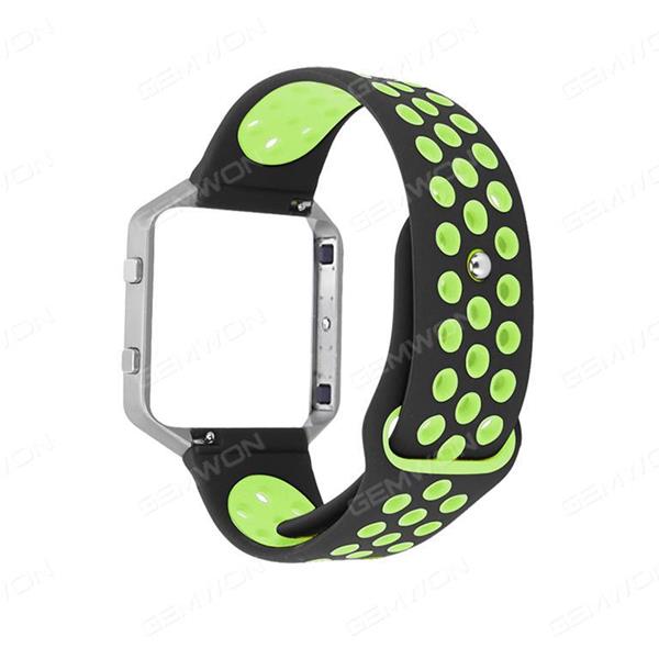 Fitbit Blaze smart watch strap    black and green Smart Wear N/A