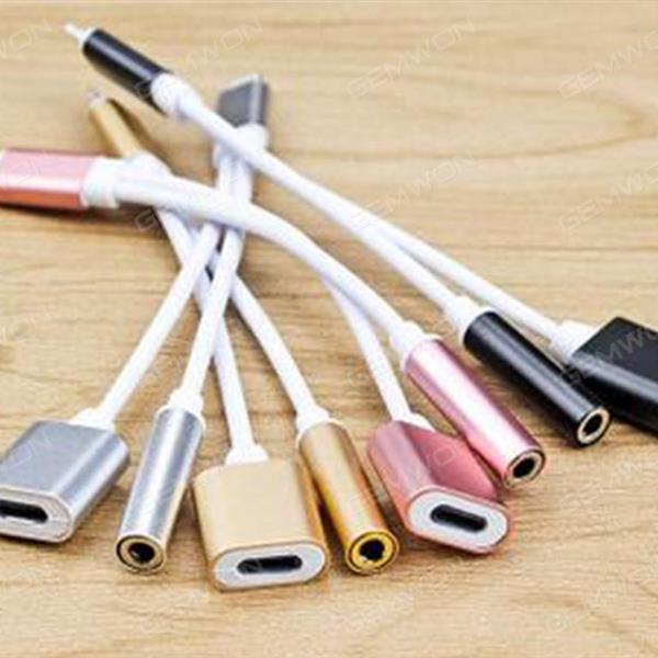 SUPPORT iphone 7,ios more than 10.3 .Apple 7 headset adapter charging audio combo i7 adapter iphone7 headset adapter 。 BLACK  GLOD ,ROSE GLOD  SILVER Charger & Data Cable N/A
