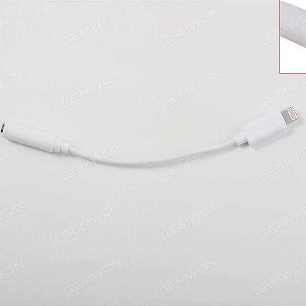 Iphone7 headphone adapter lightning turn 3.5mm apple 7 audio conversion cable  (14cm) Charger & Data Cable N/A