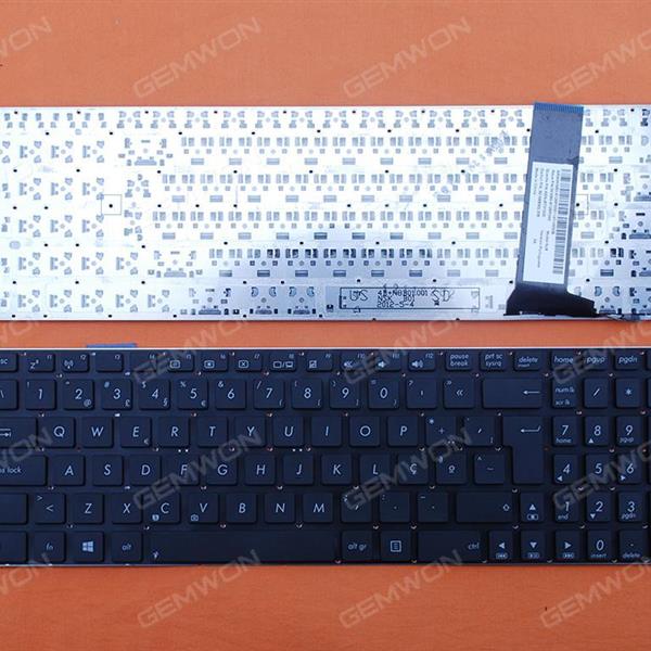 ASUS N56 N56V U500VZ N76 N76VM N76VJ BLACK(With foil,Without FRAME,Win8) PO 0KNB0-6126PO00/KB PORTUG NJ8(AENJ8T01,3A)103 W8 API BK Laptop Keyboard (OEM-B)